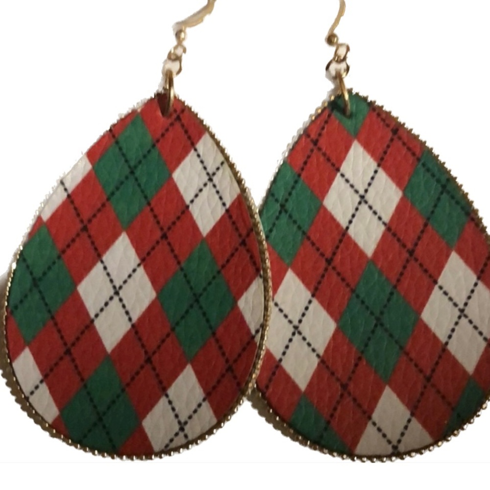 Plaid Earrings